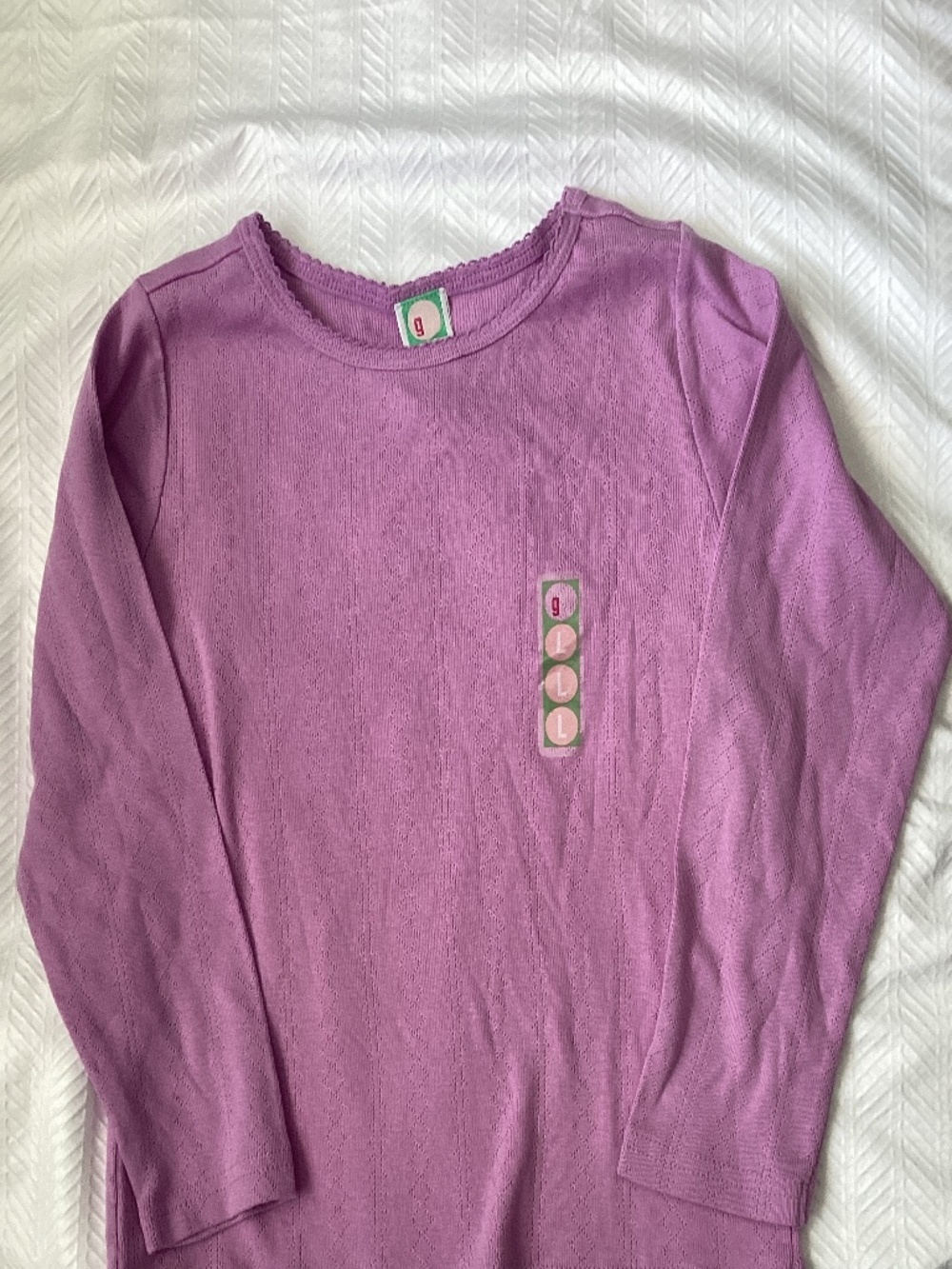 Gymboree Lavender Purple LS Shirt Girls Large NWOT